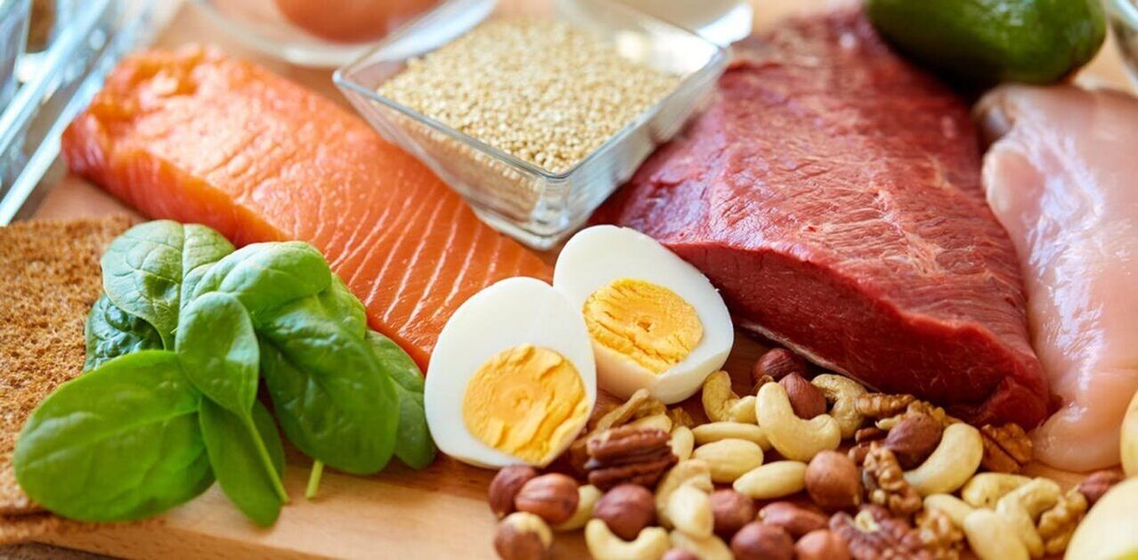 Food allowed to undergo a protein diet